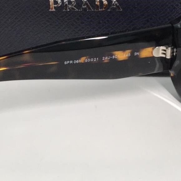 New Authentic Prada PR06YS Brown Sunglasses – Bold Luxury with UV Protection - Picture 5 of 13